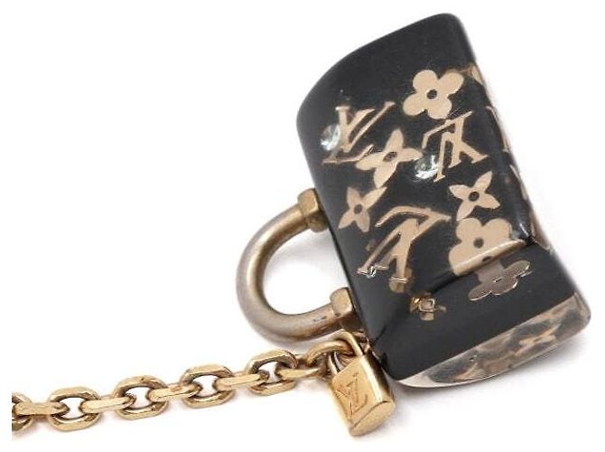 Louis Vuitton Portocles Speedy Inclusion Gold Key Ring Charm Multicolore - vista 3