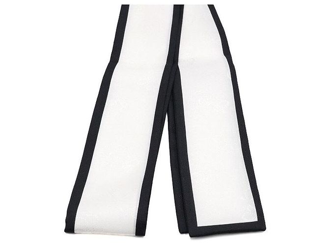 Chanel Silk Camellia Jacquard Hairband Scarf - view 3