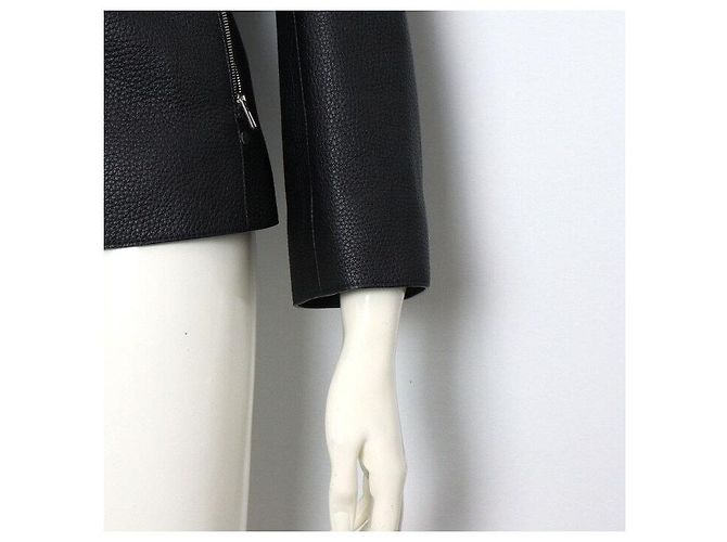 Hermès Giacca da equitazione in pelle da donna Nero - vista 3