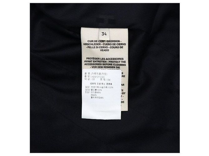 Hermès Giacca da equitazione in pelle da donna Nero - vista 7
