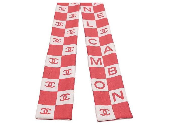 Chanel Seidenschal mit Logo-Print, quadratisch Pink - Ansicht 2