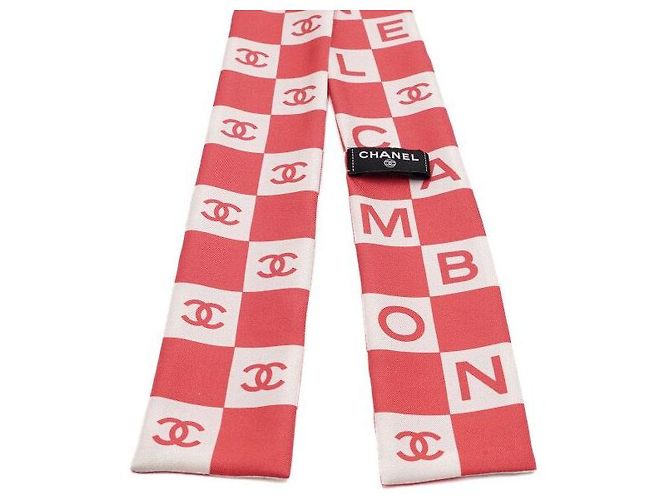 Chanel Seidenschal mit Logo-Print, quadratisch Pink - Ansicht 3
