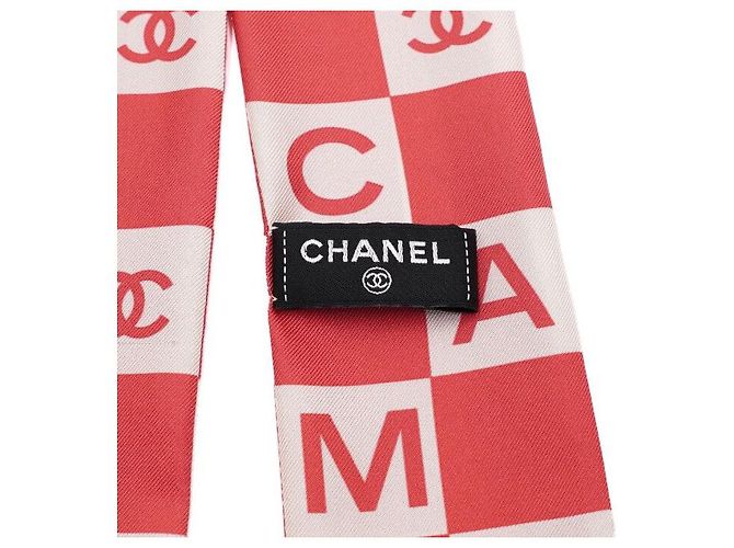 Chanel Seidenschal mit Logo-Print, quadratisch Pink - Ansicht 5