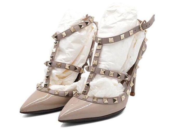 Valentino Pink Patent Rockstud High Heel Pumps - Ansicht 3