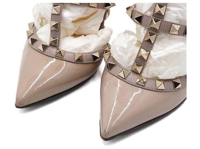 Valentino Pink Patent Rockstud High Heel Pumps - Ansicht 5