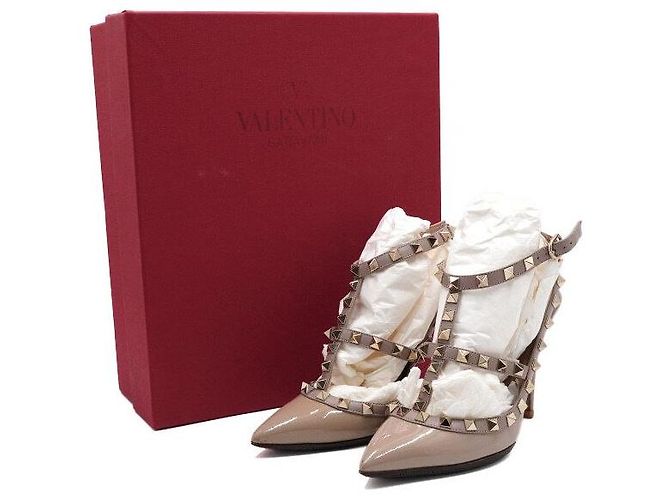 Valentino Pink Patent Rockstud High Heel Pumps - Ansicht 9