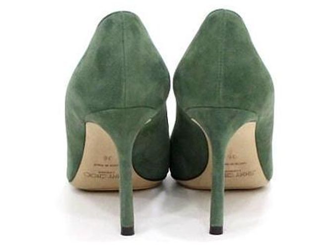 Jimmy Choo Décolleté in camoscio verde da donna - vista 5