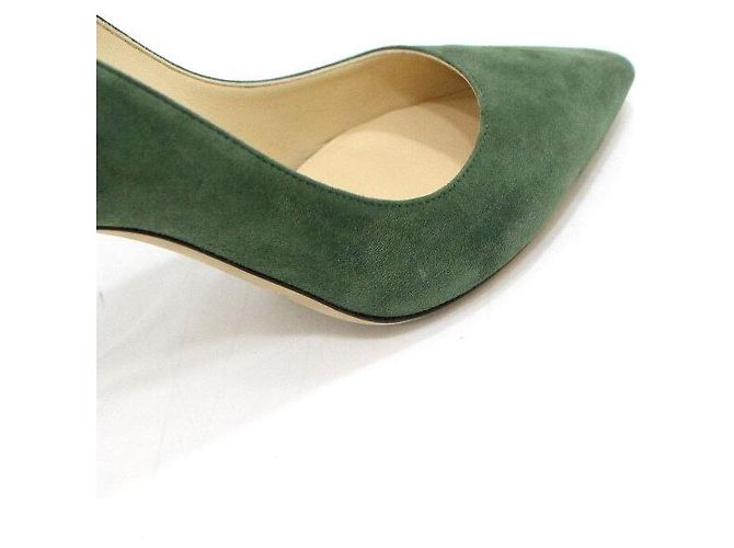 Jimmy Choo Décolleté in camoscio verde da donna - vista 9