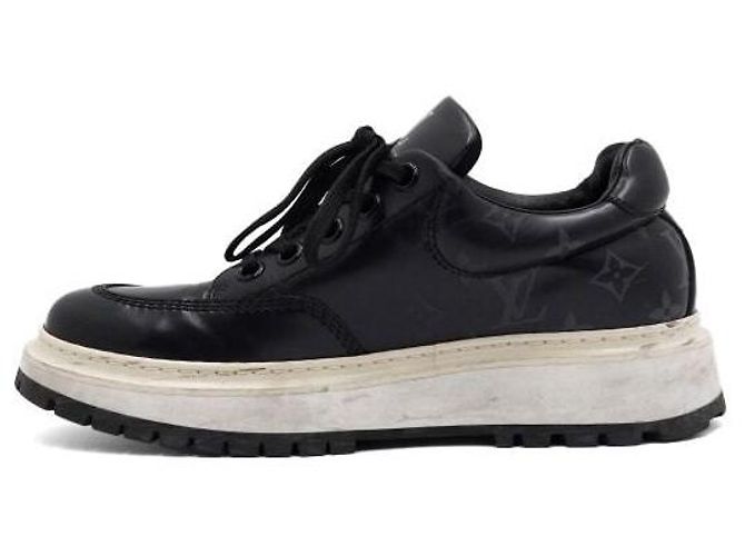 Louis Vuitton Scarpe Derby Abesse da uomo Monogram Black Eclipse Nero - vista 4
