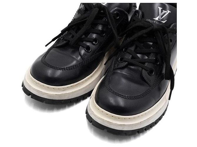 Louis Vuitton Scarpe Derby Abesse da uomo Monogram Black Eclipse Nero - vista 5