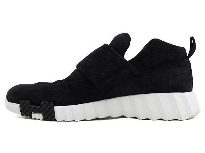 Hermès Sneakers Noire da donna in scamosciato nero con velcro - vista 4