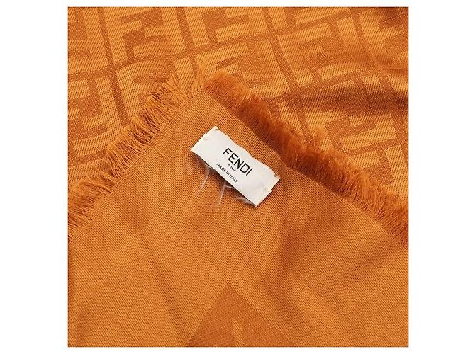 Fendi Cachecol e lenço de mistura de lã e seda para mulher - vista 6