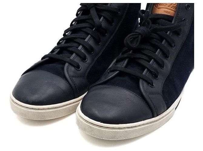 Louis Vuitton Sneakers alte in tela blu navy da uomo - vista 5
