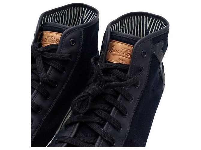 Louis Vuitton Sneakers alte in tela blu navy da uomo - vista 6