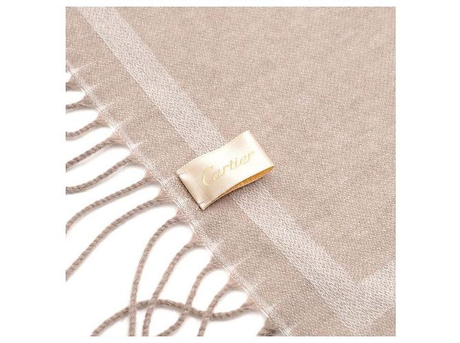 Cartier Stola, sciarpa e foulard in cashmere Bianco - vista 7