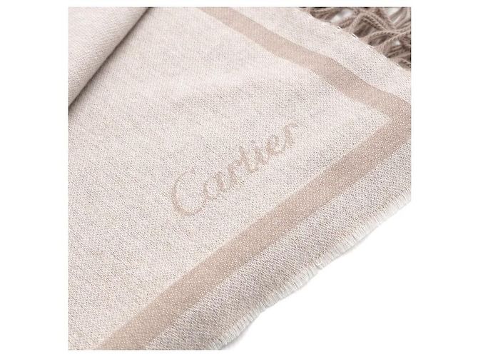 Cartier Stola, sciarpa e foulard in cashmere Bianco - vista 8