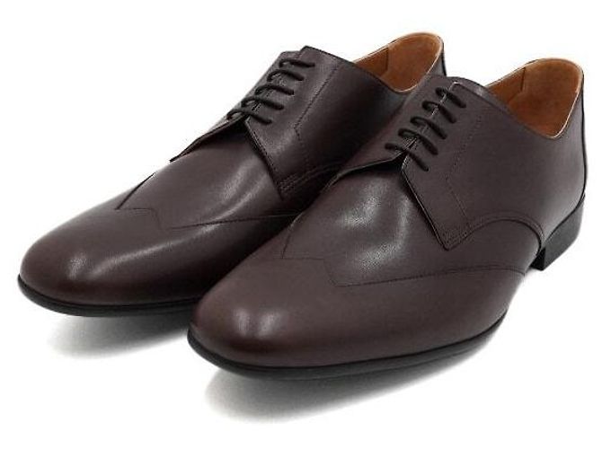 Hermès Mocassini Derby da uomo in pelle marrone - vista 3
