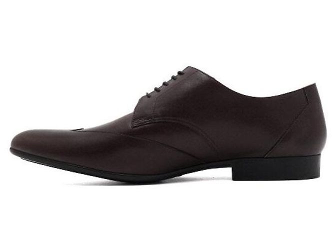 Hermès Mocassini Derby da uomo in pelle marrone - vista 4