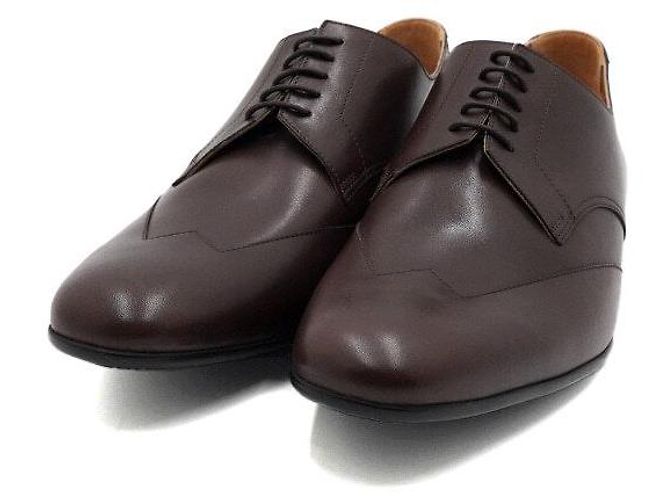 Hermès Mocassini Derby da uomo in pelle marrone - vista 5