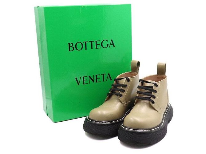 Bottega Veneta Botas Leather Bounce para mulher - vista 7