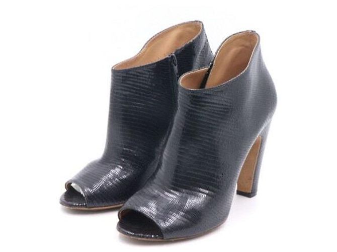 Maison Martin Margiela Scarpe aperte da donna in pelle nera Nero - vista 3