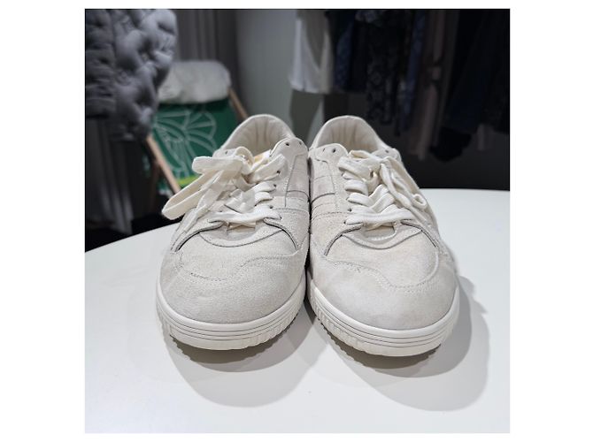 Tom Ford Baskets en daim Ivory Blanc - vue 2