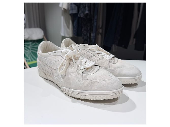 Tom Ford Baskets en daim Ivory Blanc - vue 3