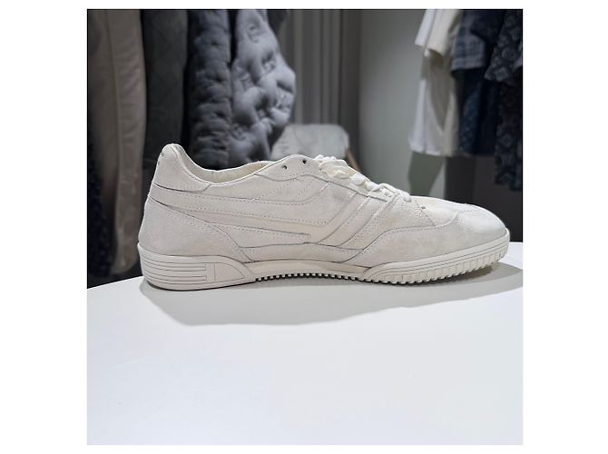 Tom Ford Baskets en daim Ivory Blanc - vue 5