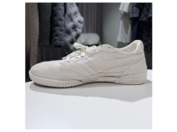 Tom Ford Baskets en daim Ivory Blanc - vue 6