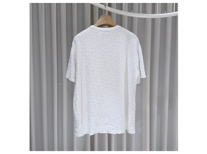 Dior Oblique Terry Kurzarm-T-Shirt Weiß - Ansicht 5