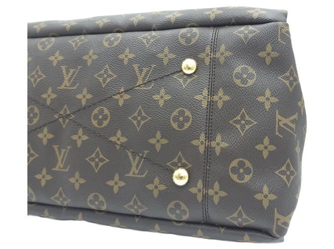 Artsy Louis Vuitton Borsa hobo a tracolla in tela Monogram Marrone - vista 6