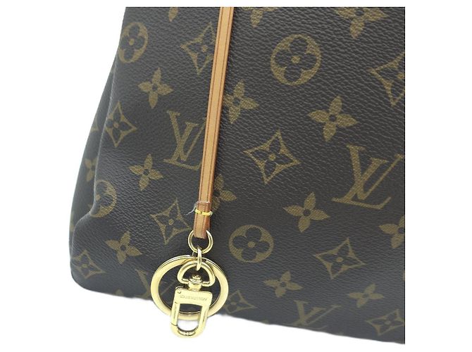 Artsy Louis Vuitton Borsa hobo a tracolla in tela Monogram Marrone - vista 7
