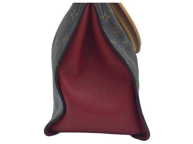 Louis Vuitton Borsa Hobo e Tote a Spalla Gaia Monogram Canvas Rosso Marrone - vista 14