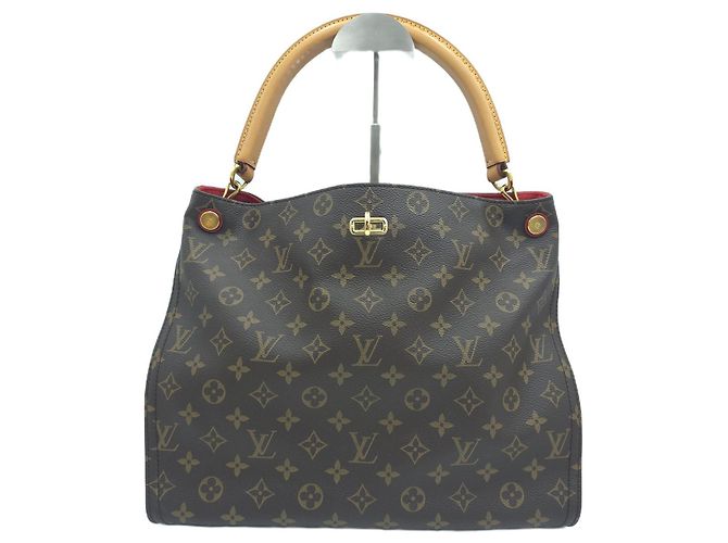 Louis Vuitton Borsa Hobo e Tote a Spalla Gaia Monogram Canvas Rosso Marrone - vista 2