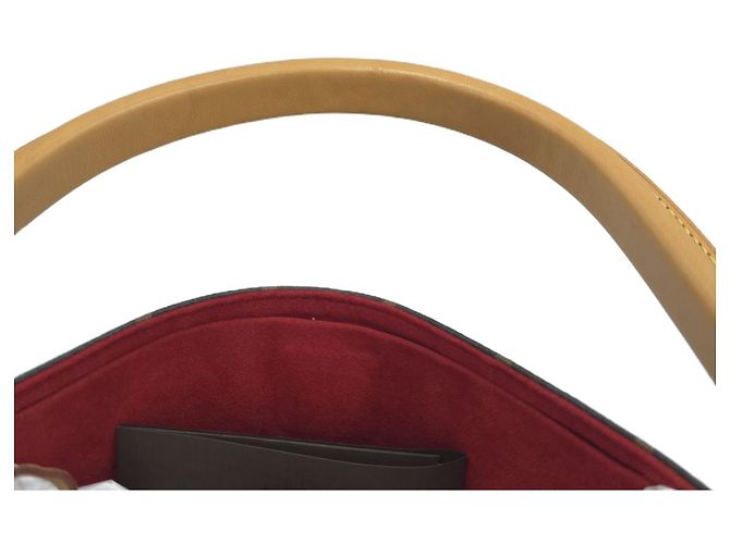 Louis Vuitton Borsa Hobo e Tote a Spalla Gaia Monogram Canvas Rosso Marrone - vista 20