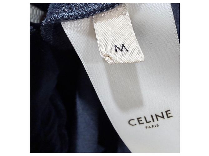 Céline Giacca in Velluto con Zip Velour Navy - vista 6