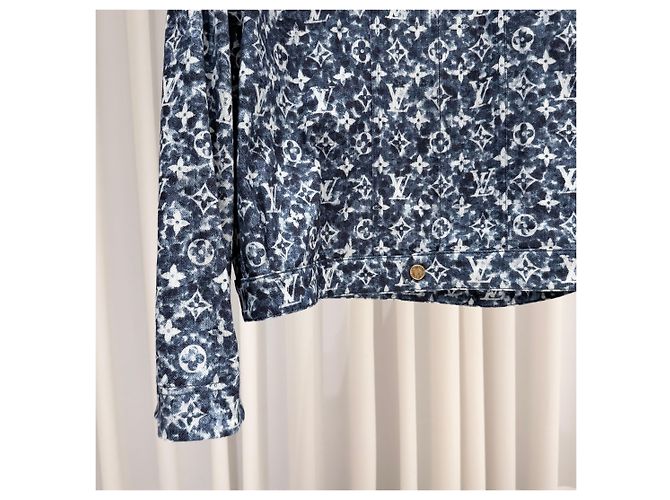 Louis Vuitton Monogramm Denim Workwear Jacke Blau - Ansicht 5