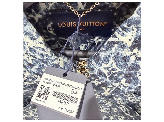 Louis Vuitton Monogramm Denim Workwear Jacke Blau - Ansicht 6
