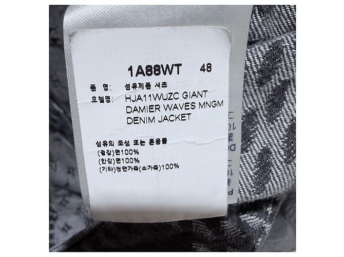 Louis Vuitton Nigo Monogram Damier Denim Trucker Jacket Black - view 11
