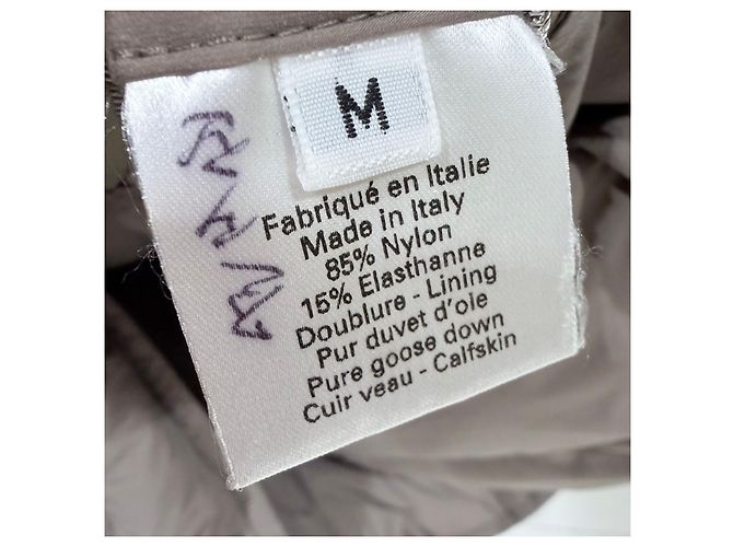 Hermès Celia Nylon Steppjacke Beige Braun - Ansicht 11