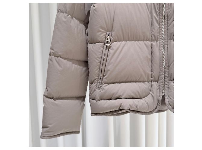 Hermès Celia Nylon Steppjacke Beige Braun - Ansicht 5