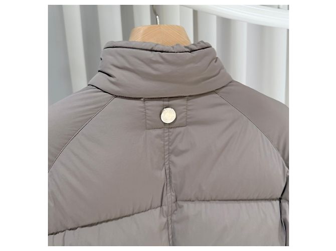 Hermès Celia Nylon Steppjacke Beige Braun - Ansicht 8