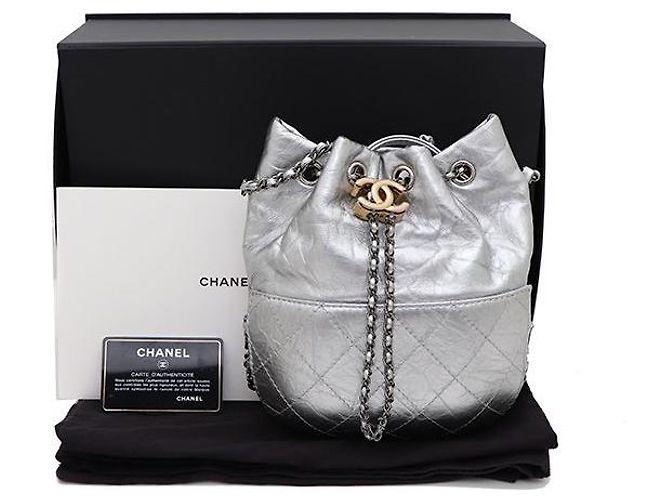 Chanel Borsa a secchiello Gabrielle, borsa a tracolla e borsa crossbody Argento - vista 11