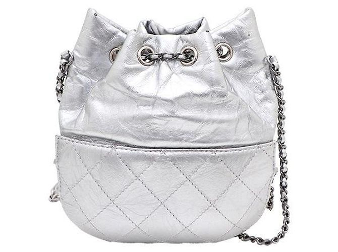 Chanel Borsa a secchiello Gabrielle, borsa a tracolla e borsa crossbody Argento - vista 3