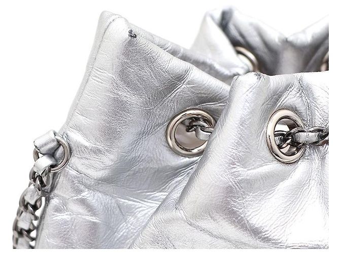 Chanel Borsa a secchiello Gabrielle, borsa a tracolla e borsa crossbody Argento - vista 4