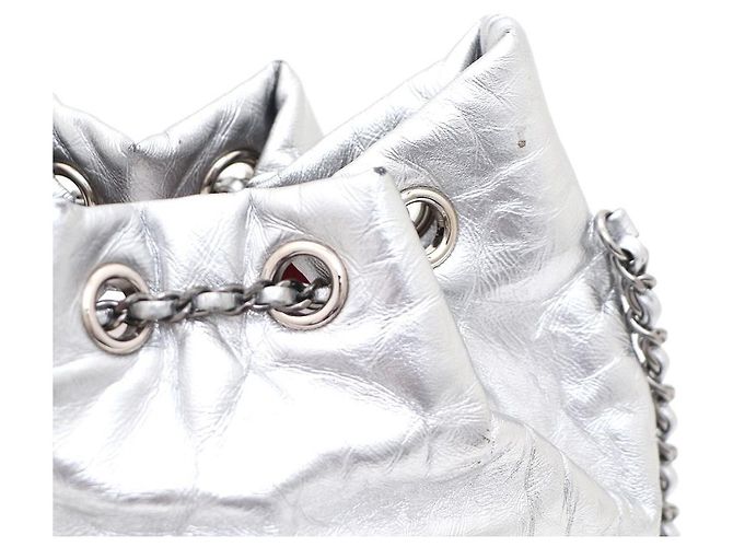 Chanel Borsa a secchiello Gabrielle, borsa a tracolla e borsa crossbody Argento - vista 5