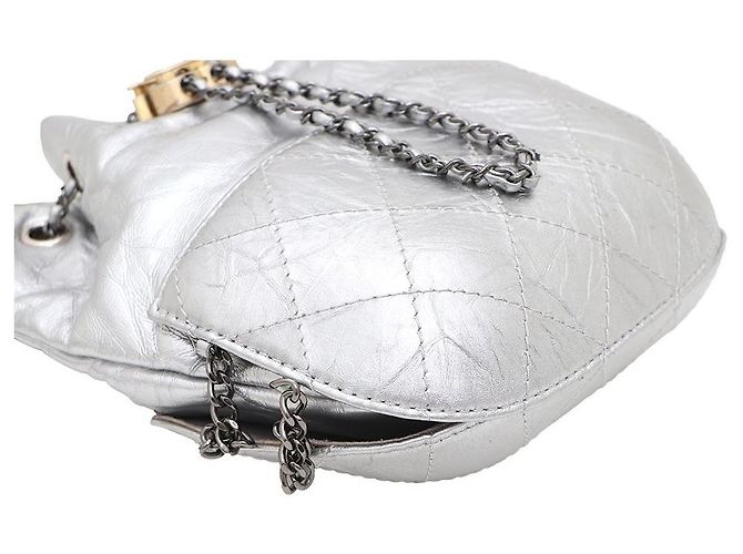 Chanel Borsa a secchiello Gabrielle, borsa a tracolla e borsa crossbody Argento - vista 7