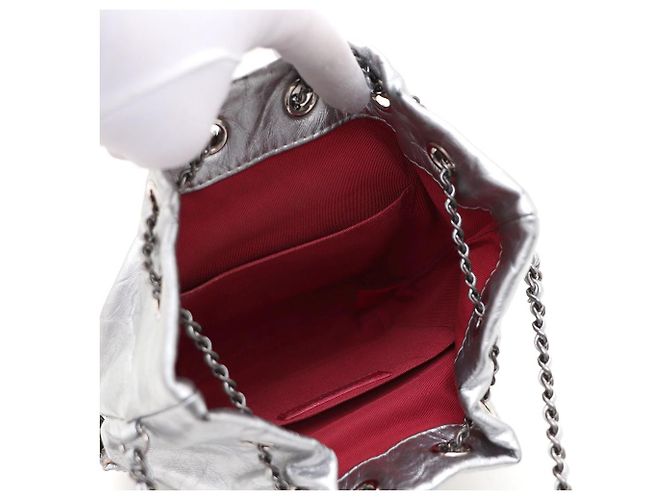 Chanel Borsa a secchiello Gabrielle, borsa a tracolla e borsa crossbody Argento - vista 9