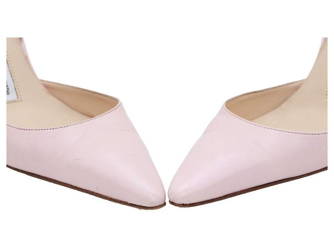 Manolo Blahnik Décolleté slingback in pelle Caroline Rosa - vista 6