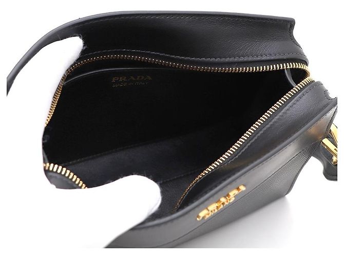Prada Borsa a Spalla e Borsa a Tracolla Saffiano City Nero - vista 7
